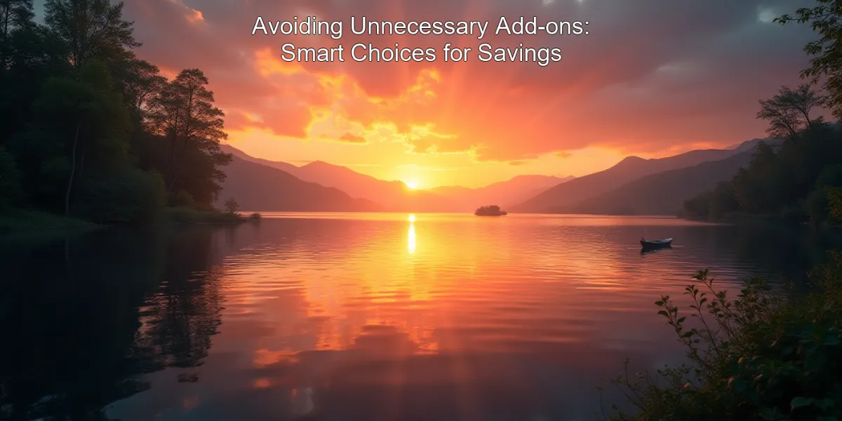 Avoiding Unnecessary Add-ons: Smart Choices for Savings