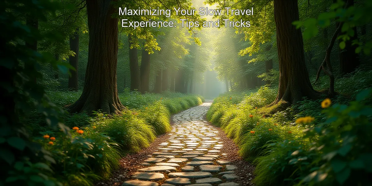 Maximizing Your Slow Travel Experience: Tips and Tricks