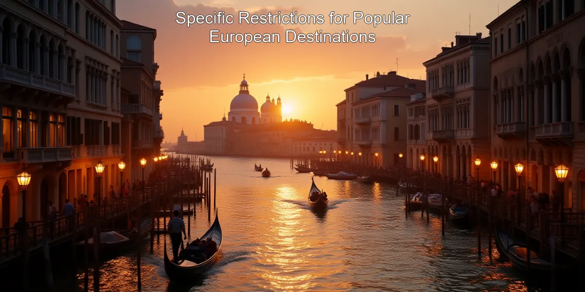 Specific Restrictions for Popular European Destinations