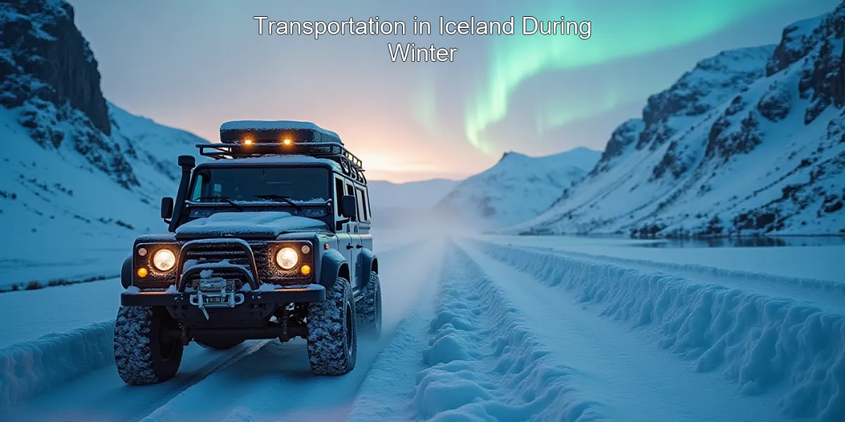 Transportation in Iceland During Winter